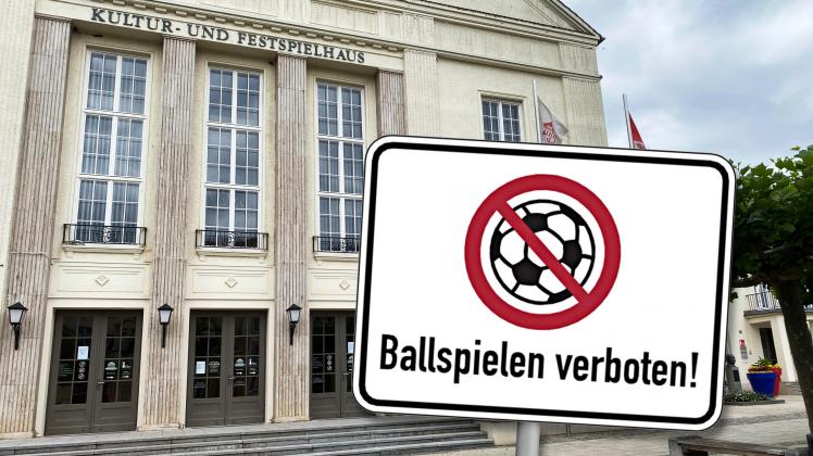 Soll das Ballspielen vor dem Kultur- und Festspielhaus verboten werden? Die Meinung des Sozialausschusses: Nein.