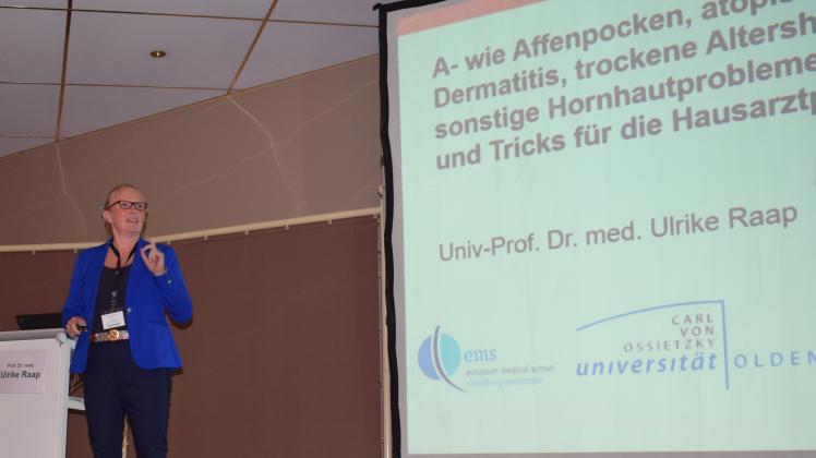 Mit Spannung erwartet wurde in Hasbergen der Vortrag der Dermatologin Prof. Dr. Ulrike Raap zur aktuellen Ausbreitung der Affenpocken.