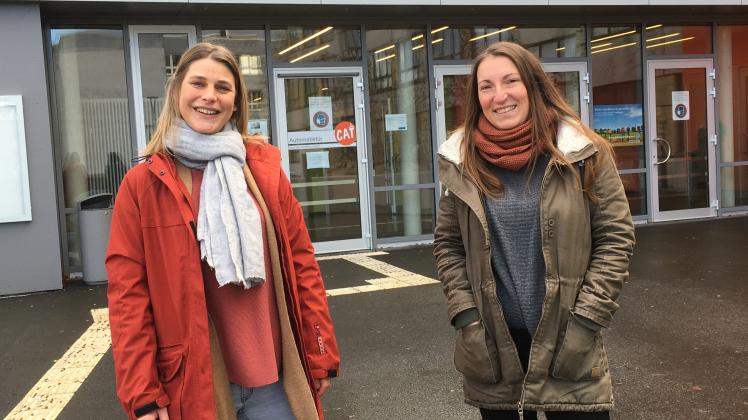 Möchten Sport und Bewegung fördern: die Quartiersmanagerinnen Sara Köhler und Anne-Katrin Schulz (r.).