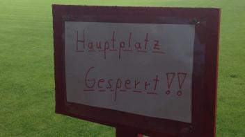 Der Hauptplatz vom SV Adler Messingen ist schön länger gesperrt: Der Rasen soll für das Spiel am Freitag, 24. Juni, gegen den SV Meppen geschont werden.
