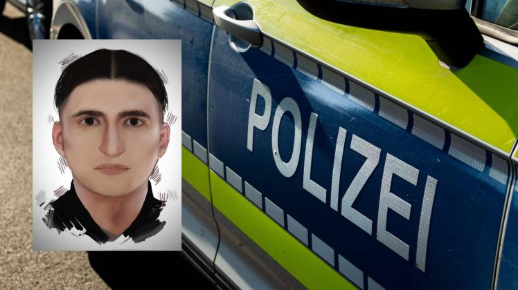 Die Polizei sucht weiterhin mit diesem Phantombild nach dem Täter, der eine Frau in Osnabrück vergewaltig haben soll.