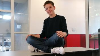 Frederik Mönkehaus, 14 Jahre alt, Schüler Dietrich-Bonhoeffer-Gymnasium in Quickborn, Viertplatzierter bei Jugend debattiert 2022