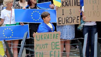 EU-Gipfel in Brüssel - Proteste
