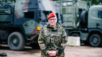 Major Antje ist Chefin des Versorgungsstützpunkts der Bundeswehr in Rukla (Litauen) und seit etwa fünf Monaten im Einsatz.