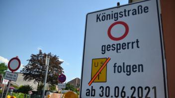 Auch die Frist bis 30. Juni für die Baustelle um die Königstraße in Halstenbek kann nicht gehalten werden.