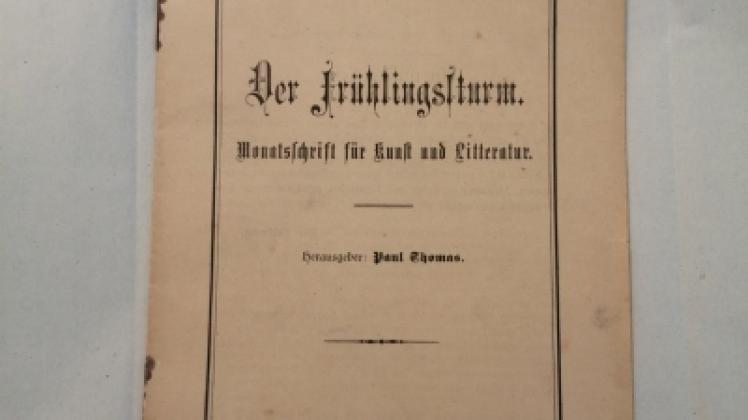 author „Der Frühlingssturm“ von Thomas Mann.