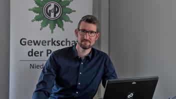 Kevin Komolka ist der neue Chef der Gewerkschaft der Polizei (GdP) Niedersachsen.