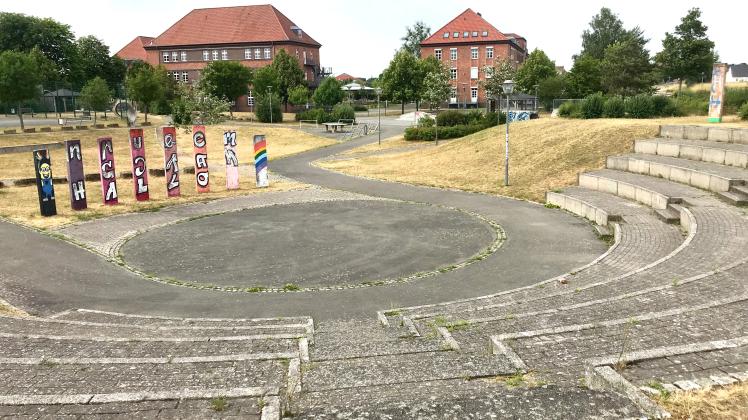 Am Ludwigsluster Skatepark findet das Sommerkino statt.