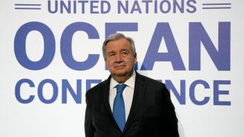 «Wir müssen viel mehr tun, wir alle»: UN-Generalsekretär António Guterres in Lissabon. Foto: Armando Franca/AP/dpa