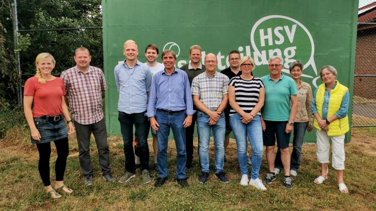 Der neue Vorstand der Tennisabteilung des Hunteburger Sportvereins. 