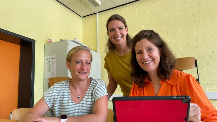 Riefen das  Pilotprojekt ins Leben: l.Die Lehrerinnen Kristina Lohmann,  Inga Mumm und Heidi Preiß.