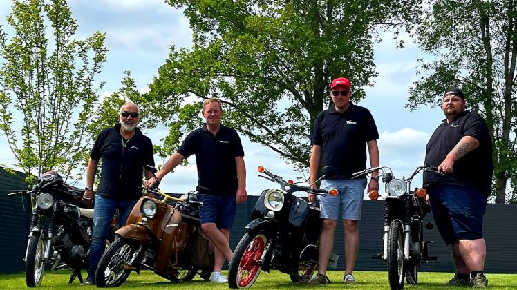 Die „Sons of Emsland“ (von links): Jan-Gerd Blanke, Stefan Eilers, Nils Schütte und Guido Eilders.