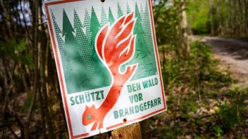 Waldbrandgefahr -Trockenheit Wälder