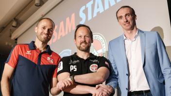 Gemeinsam für den Handball in der Region: Johann Volquardsen, Peter Stotz und Holger Glandorf.