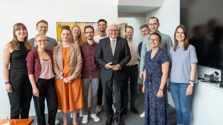 Besuch von Bundespräsident Steinmeier in der Redaktion der Neuen Osnabrücker Zeitung 