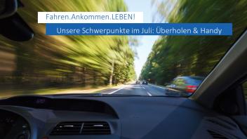 Bild zur Kampagne der Landespolizei MV "Fahren.Ankommen.LEBEN!" Juli 2022
