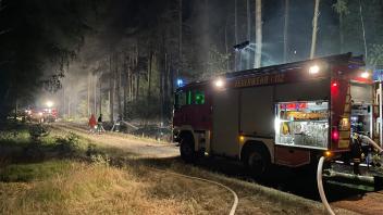 Waldbrand in Neuhaus