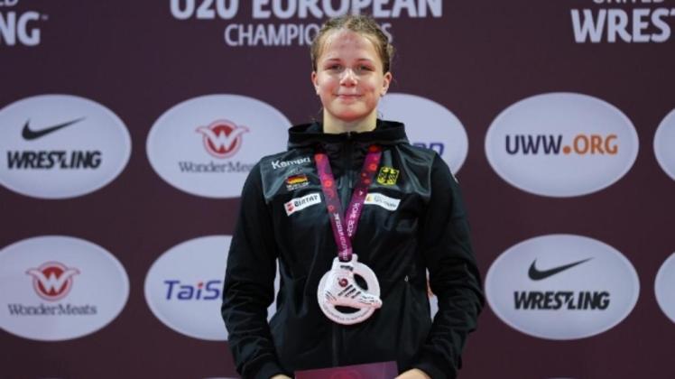Finale bei den Junioren-Europameisterschaften 2022 in Rom knapp verloren, aber Silber gewonnen: Luisa Scheel hatte keinen Grund, den Kopf hängen zu lassen. 