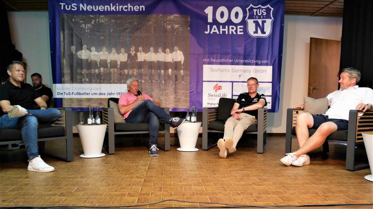 Die lockere Diskussionarunde mit (von links) Thomas Reichenberger, Moderator Wolfgang Maronde, Ralf Böckmann und Ronald Maul.