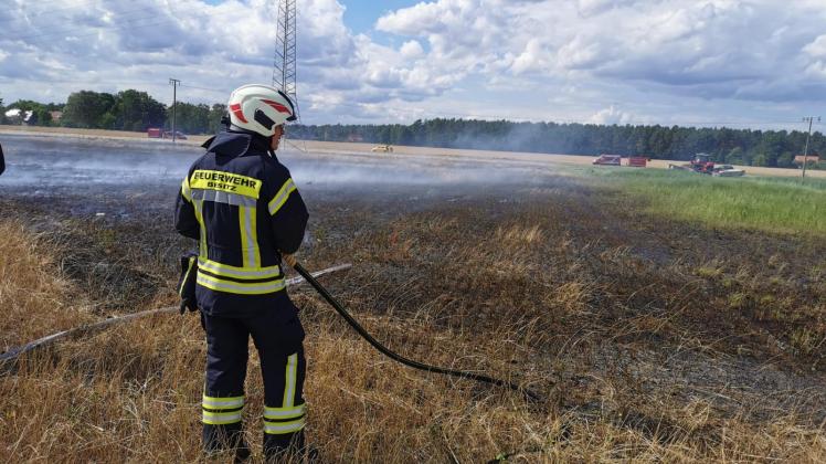 Flächenbrand in Kuhlenfeld