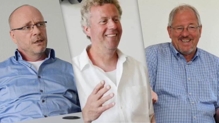 Horst Bauer (SPD), Frank Hofeditz (Grüne) und Christian Czock (CDU) äußern sich dazu, ob ihre Parteien Kandidaten zur Bürgermeisterwahl in Husum ins Rennen schicken.