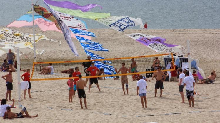 Kampen-Cup Beachvolleyball Turnier am Kampener Strand.