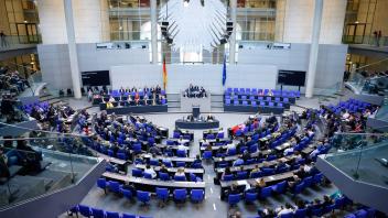 Noch ist im Saal des Bundestag etwas los. Foto: Bernd von Jutrczenka/dpa