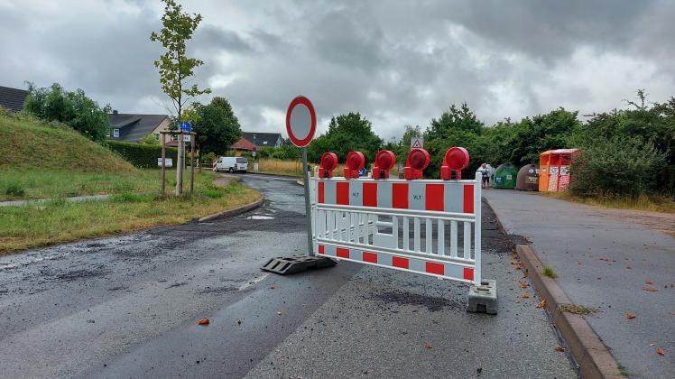 Kein Durchkommen mehr: Die Greifswalder Straße in Schwerin ist seit 4. Juli gesperrt.