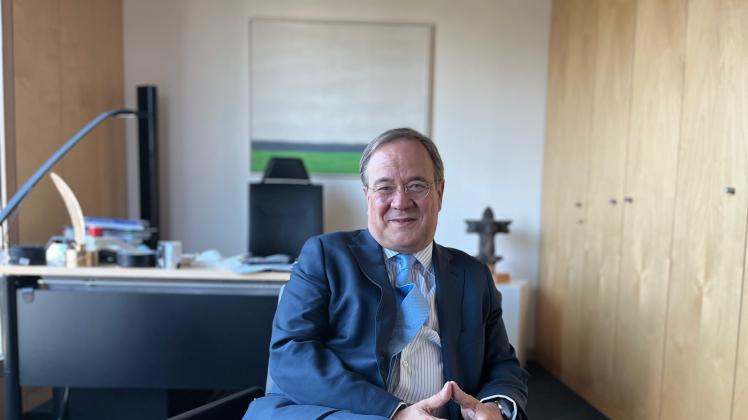 Neue Welt: Der frühere CDU-Chef und Kanzlerkandidat Armin Laschet in seinem Büro im Bundestag in Berlin. 