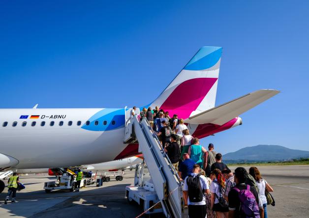 Korfu, Griechenland: Hier läuft die Abfertigung am Flughafen größtenteils reibungslos.