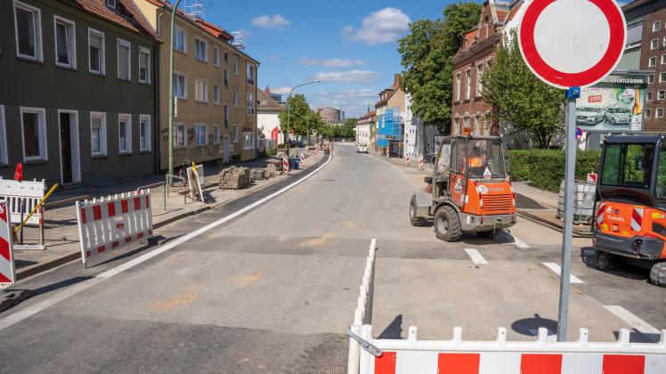 Die Buersche Straße in Osnabrück war wegen Bauarbeiten für mehrere Monate gesperrt – jetzt wird sie wieder freigegeben. 