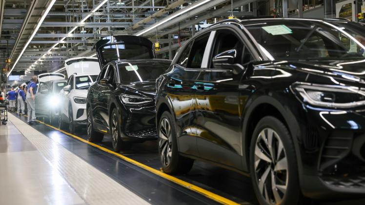 Produktion von E-Fahrzeugen bei VW in Zwickau