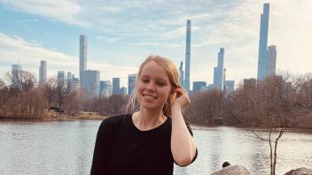 Elisa Schumann studiert am Campus Lingen und absolviert ein Praktikum in New York