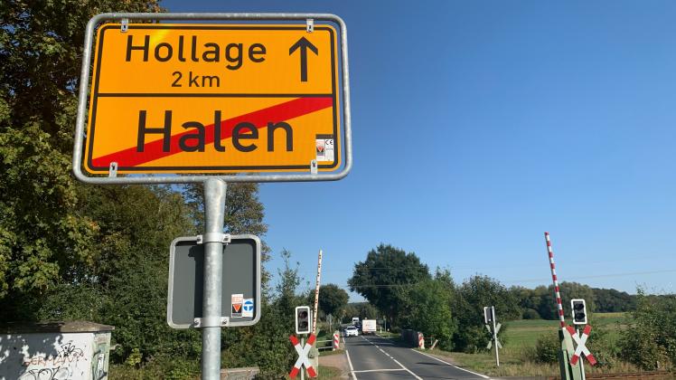 L109 im Übergang von Hollage nach Halen (NRW), Wallenhorst, aus 2020