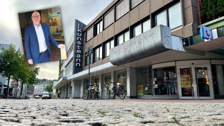 Das Modehaus Kunstmann ist eine Institution in der Pinneberger Innenstadt. 2023 wird Inhaber Hermann Kunstmann das Geschäft für immer schließen. 