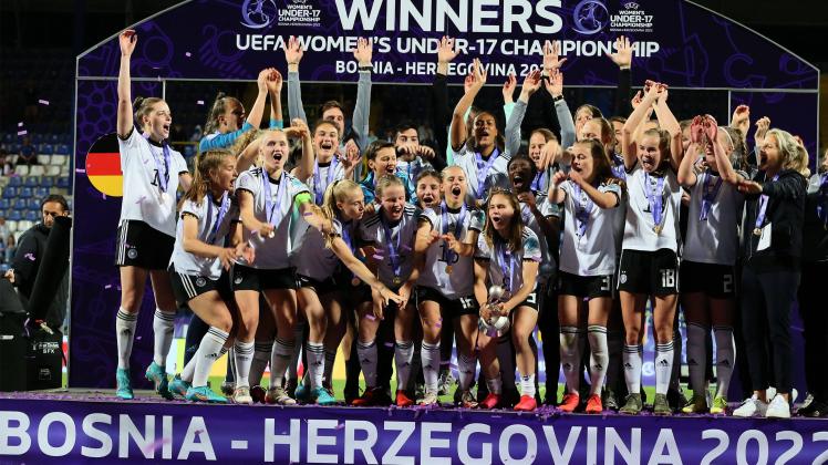 15.05.2022 Sarajevo(Bosnia and Herzegovina) Germany-Spain European Championship, EM, Europameisterschaft Women s footbal