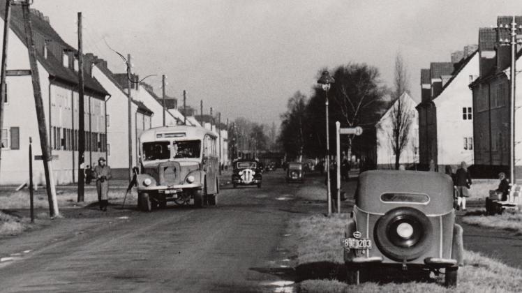 Düsternort in den 50er Jahren: Viele Vertriebene fanden in den neugebauten Wohnsiedlungen ein neues Zuhause.