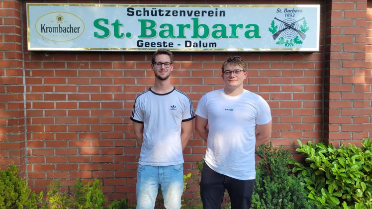 Florian Möller und Lennart Sostmann wollen nächstes Jahr Schützenkönig werden.