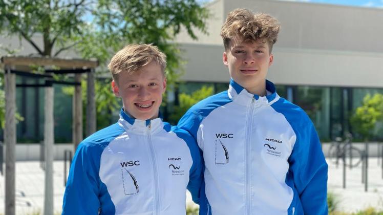 Vom  Wasserspringerclub Rostock wurden Espen Prenzyna (Rechts) und Mahi Gruchow  für die Junioren-Europameisterschaften vom 15. bis 25. Juli in Bukarest  nominiert.