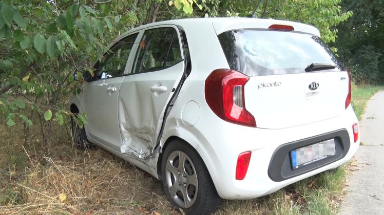 Bei einem Zusammenstoß in Bersenbrück wurde die Fahrerin dieses Kia Picanto leicht verletzt.