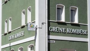 Restaurant „Grüne Kombüse”  in der Rostocker Altstadt: hier gibt es vegane Küche 
Foto: Georg Scharnweber