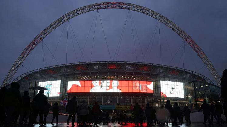 ARCHIV - Im Wembley Stadion findet das EM-Finale der Frauen zwischen England und Deutschland statt. Foto: John Walton/PA Wire/dpa