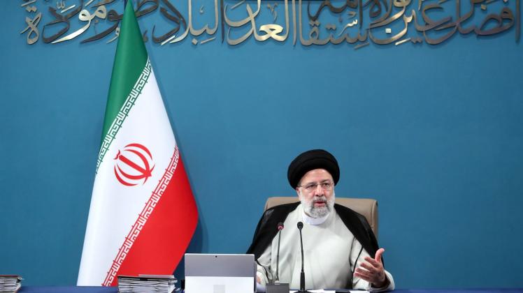 Irans Präsident Ebrahim Raisi fordert eine Aufhebung aller US-Sanktionen, die nach dem Ausstieg der USA 2018 aus dem Atomabkommen verhängt wurden. Foto: Iranian Presidency/ZUMA Press Wire/dpa