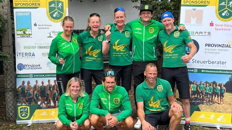 Team Südtondern nach dem letzten Wettkampf in der Triathlon-Regionalliga