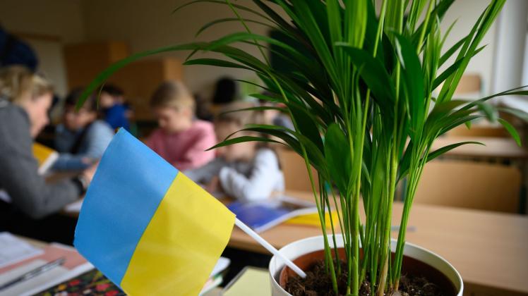 ARCHIV - Die Zahl der ukrainischen Schülerinnen und Schüler an Schulen in Deutschland hat die Marke von 150.000 überschritten. Foto: Robert Michael/dpa