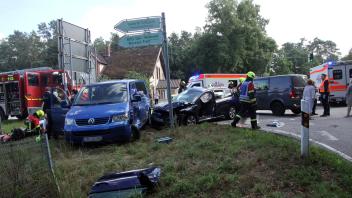 Unfall in Dabel an der Kreuzung L 16 und L 91