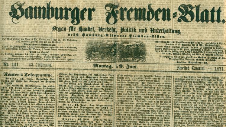 Historie zum Aufbau der Zeitungslandschaft in Hamburg.