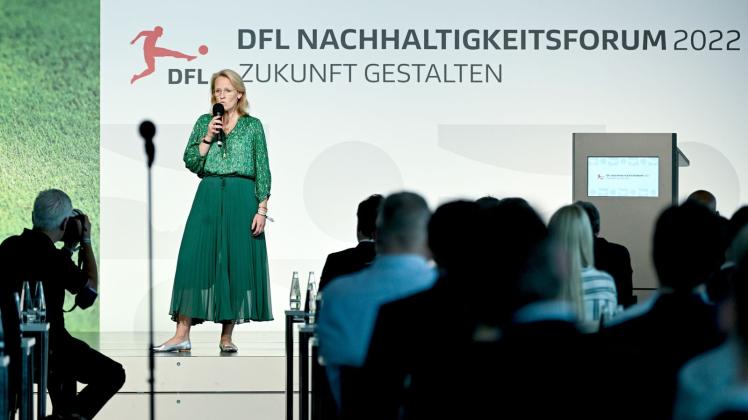 Hofft auf eine spannende Bundesliga-Saison: DFL-Chefin Donata Hopfen. Foto: Britta Pedersen/dpa/Archiv