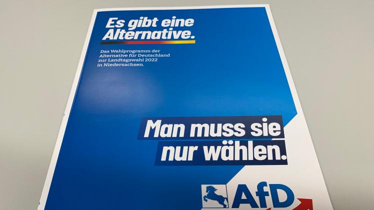 Die AfD Niedersachsen hat am Freitag in Hannover die Kernpunkte ihres Programms für die Landtagswahl am 9. Oktober vorgestellt.