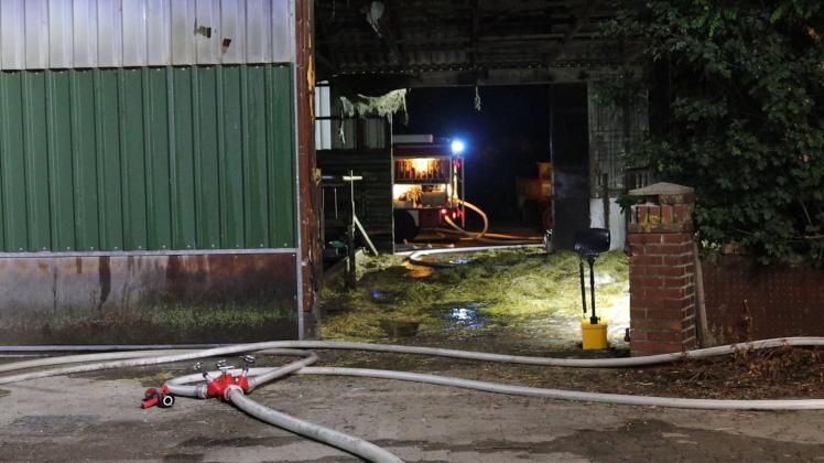 Ein Rinderstall in Bramsche ist in Brand geraten.